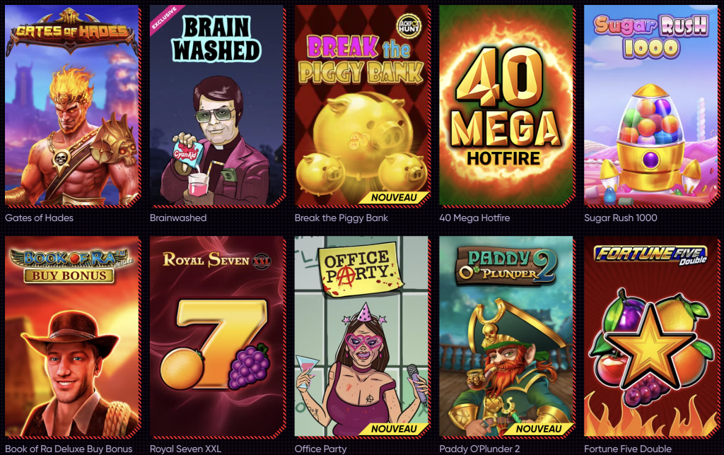 Top Jeux QuickWin Casino